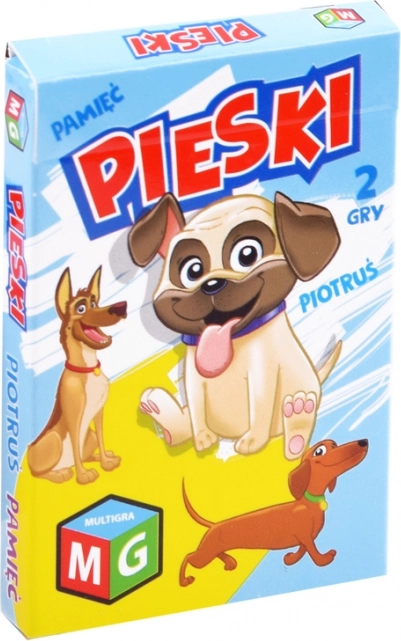Kortspillet Kryds og Bolle Hukommelse Hunde