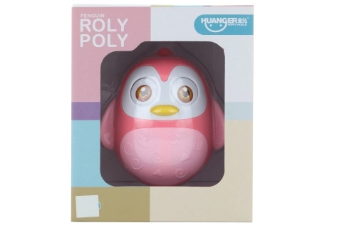 Rosa Rolly Polly Pingvin til børn