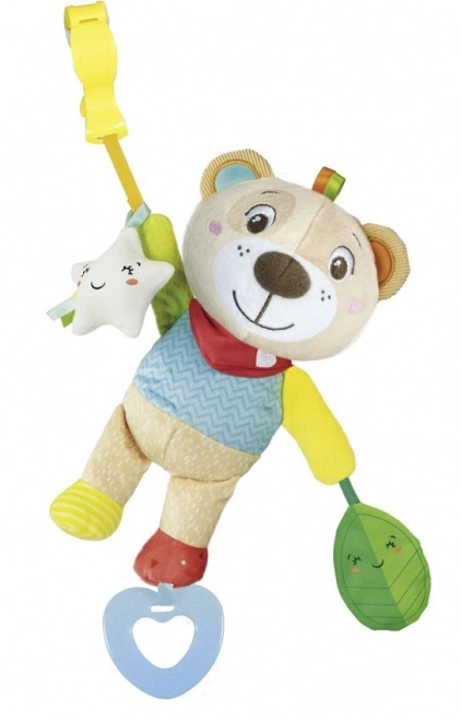 Plysbjørn med klips Clementoni Baby