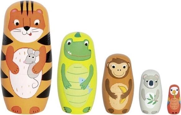 træ-matryoshka tiger Tavi og venner Goki