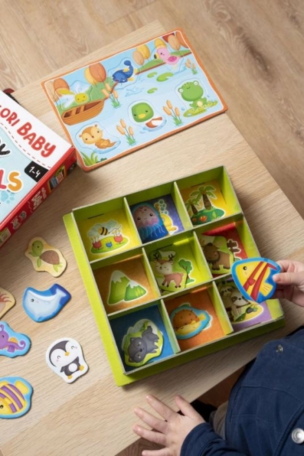 Montessori baby boks - dyr