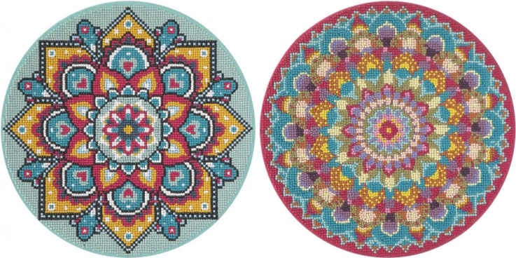 Glitrende turkis mandala