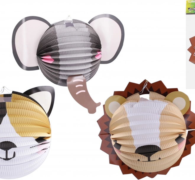 Lampion Kugle Dyr 25 cm