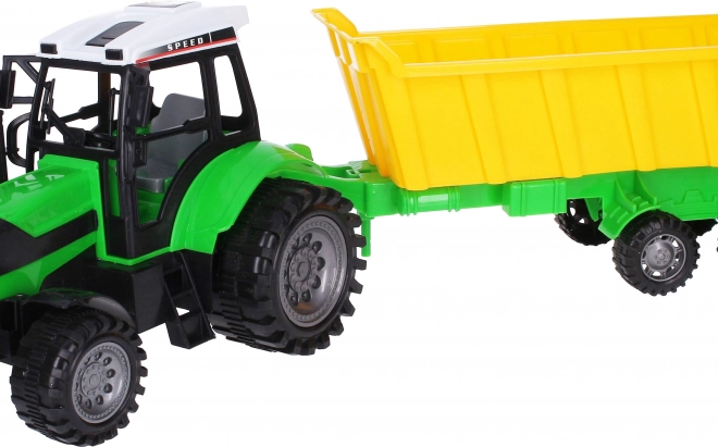 Stor traktor med anhænger