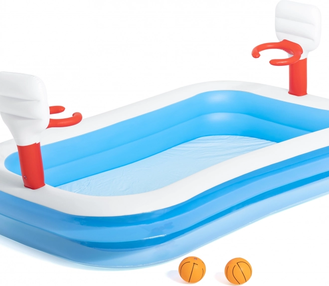 Oppustelig pool 2,51 × 1,68 × 1,02 m