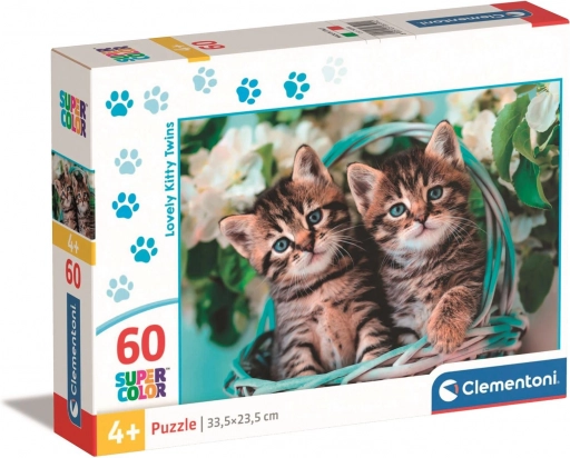 Puslespil CLEMENTONI 60 brikker – killinger i kurv