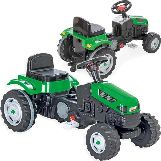 Traktor pedaltrækket grøn