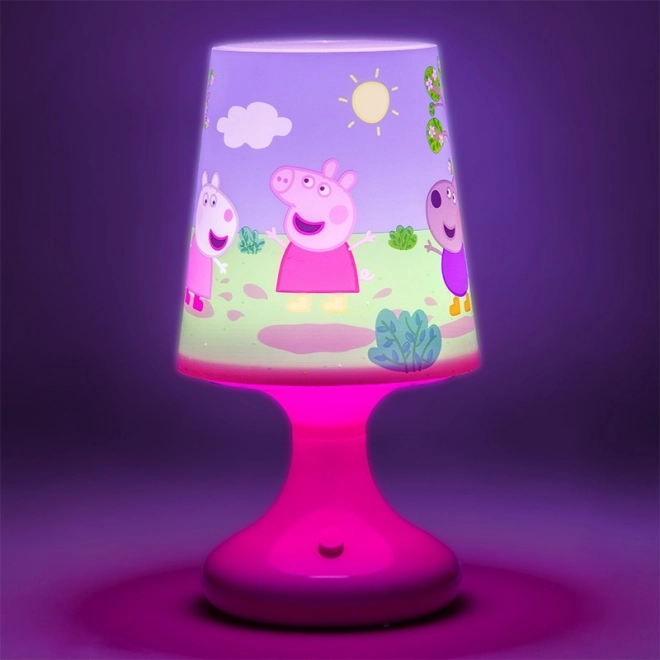 Natlampe til natbord Peppa Gris