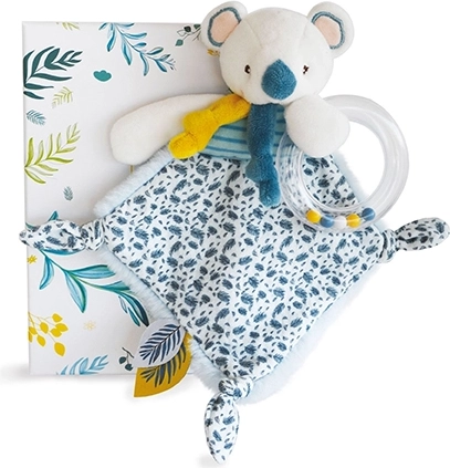 Gavesæt plysbamse Koala Yoca med rangle
