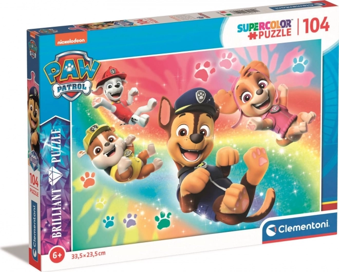 Brilliant puslespil 104 brikker PAW PATROL CLEMENTONI