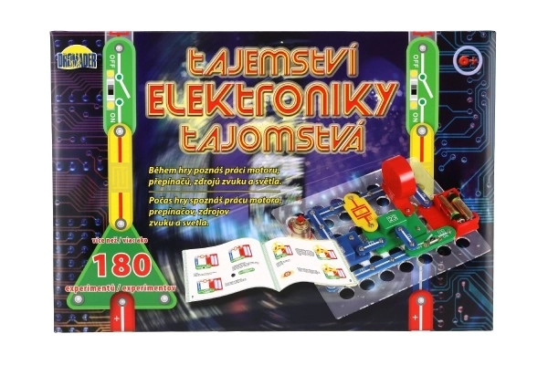 Elektronikhemmeligheder 180 eksperimenter med batterier i æske 42x28,5x4cm fra 6 år