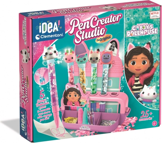 Sæt til at lave penne GABBY’S DOLLHOUSE – 5 penne CLEMENTONI