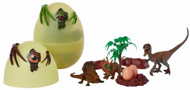 Dino æg med tilbehør, 3 slags, DP6