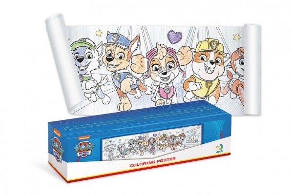 Farvelægningsplakat Paw Patrol