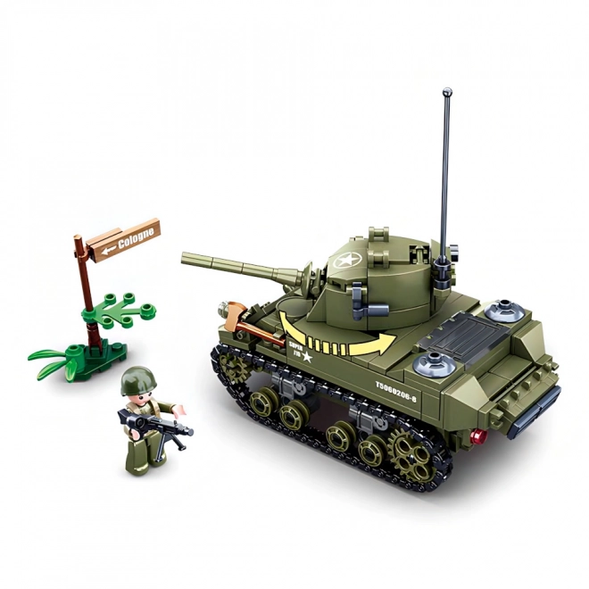 Sluban Army WW2 M38-B0856 Lille allieret tank