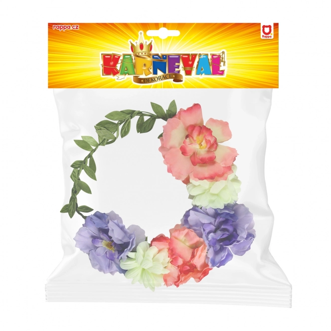 Pandebånd krans med farverige blomster