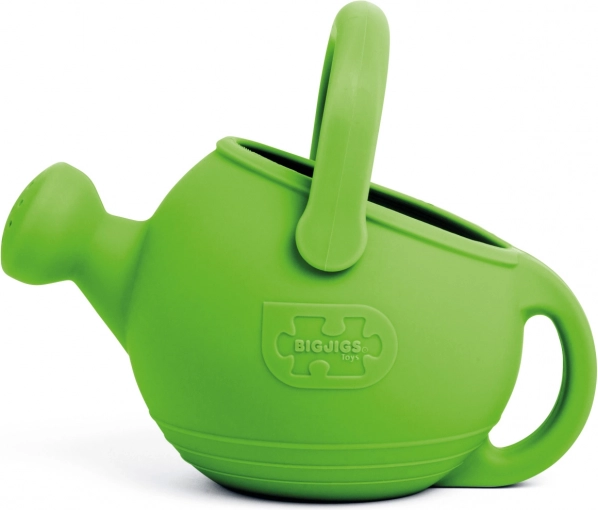 BIGJIGS Toys børnevandkande i silikone, grøn meadow