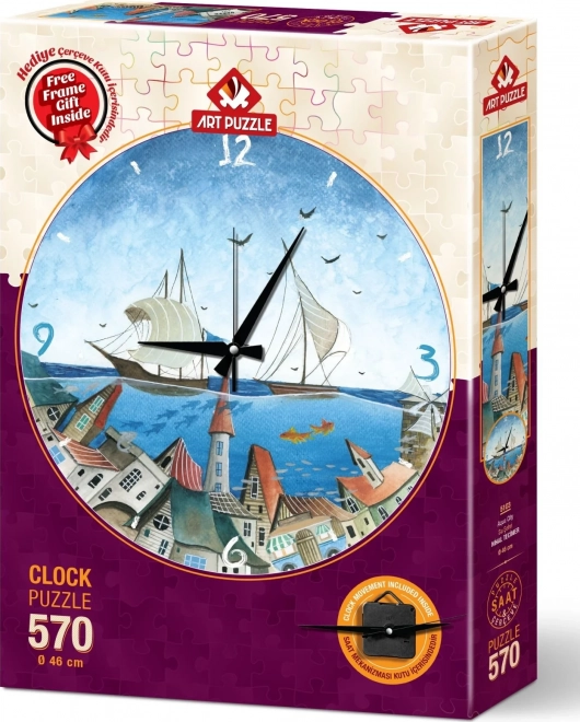 Puslespilsur Byen under overfladen 570 brikker med ramme