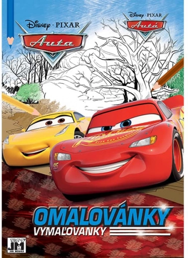 Malebog A4 med biler fra filmen Biler