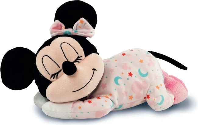Afslappende plysbamse Minnie med kromoterapi og melodier CLEMENTONI BABY