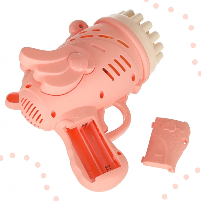 Lyserød boblepistol med vinger