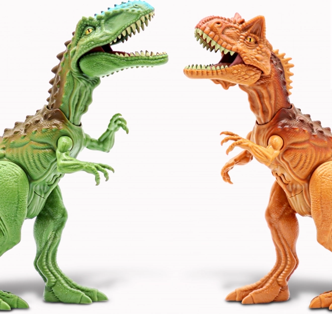 Primal Clash! Dino kampæt Carnotaurus vs Gigantosaurus, figurer 21 cm
