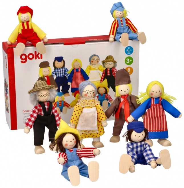 Goki Dukkehusfamilie fra gården