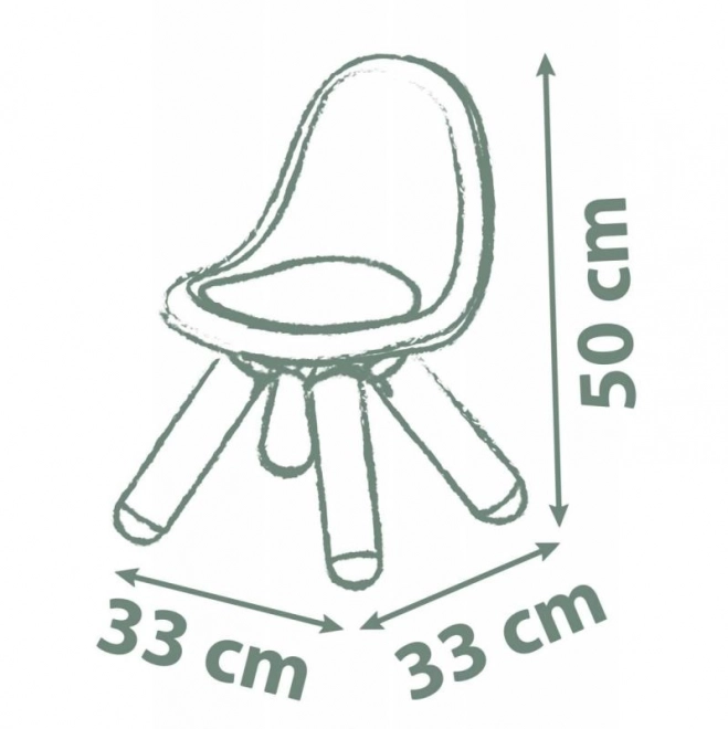 Børne designgrøn stol