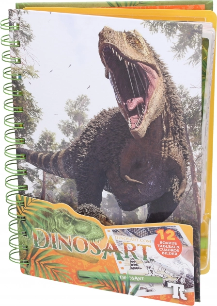 Folierede malebøger dinosaurer DinosArt