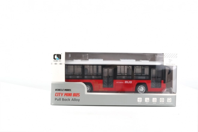 Bus med effekter rød