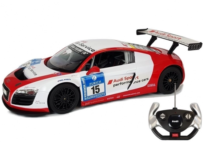 Rastar Audi R8 LMS fjernstyret bil 1:14 hvid-rød