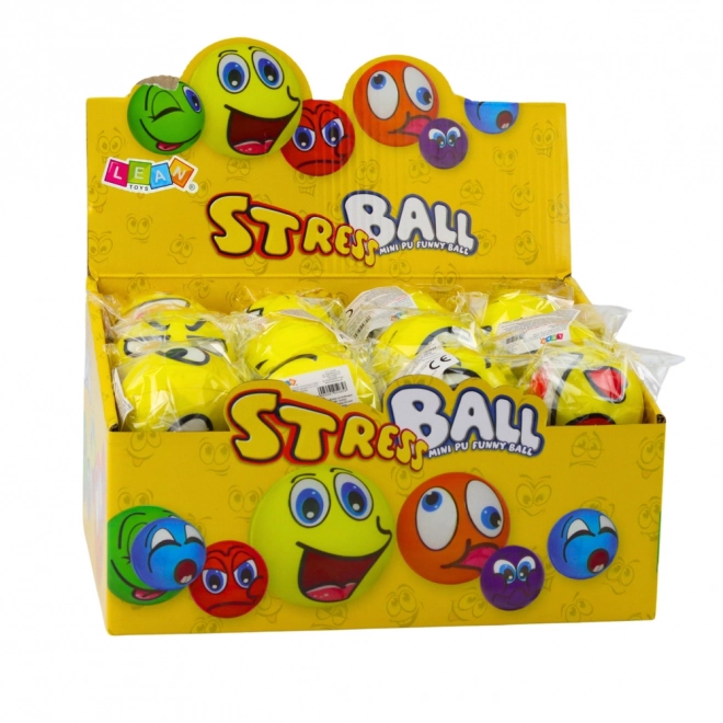 Antistress bold med emojier 6 cm