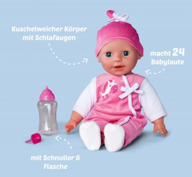 Dukke Laura, 24 babylyde, 38cm