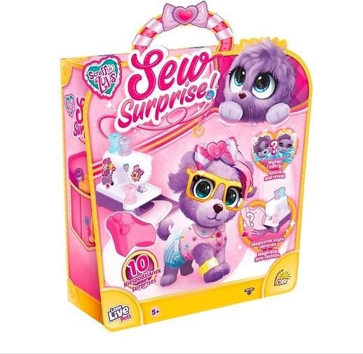 Magisk sysæt + lilla plysdyr Little Live Pets Sew Surprise