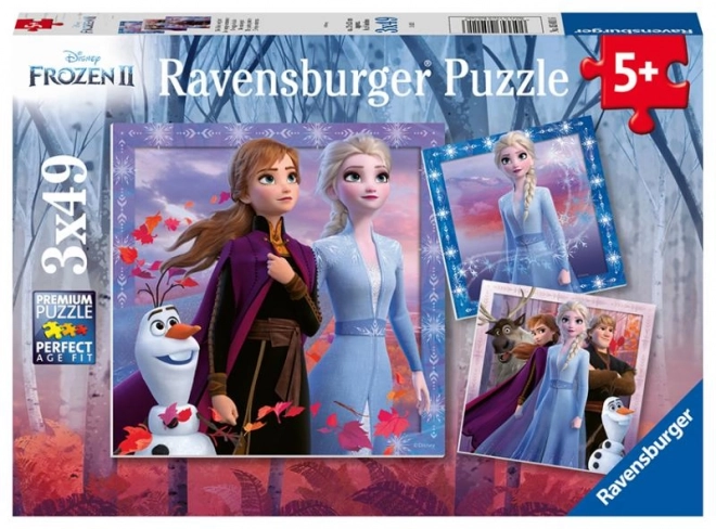 Ravensburger puslespil Frost 2: Rejsen 3x49 brikker