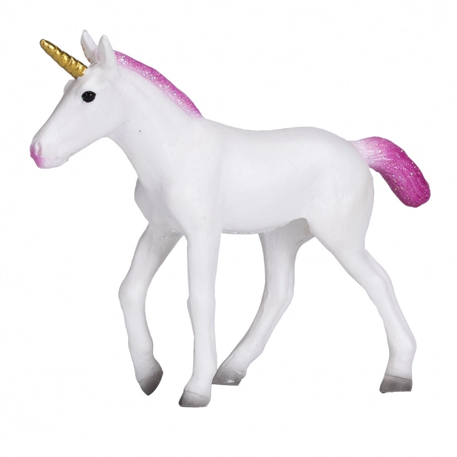 Plastfigur Enhjørning med pink manke
