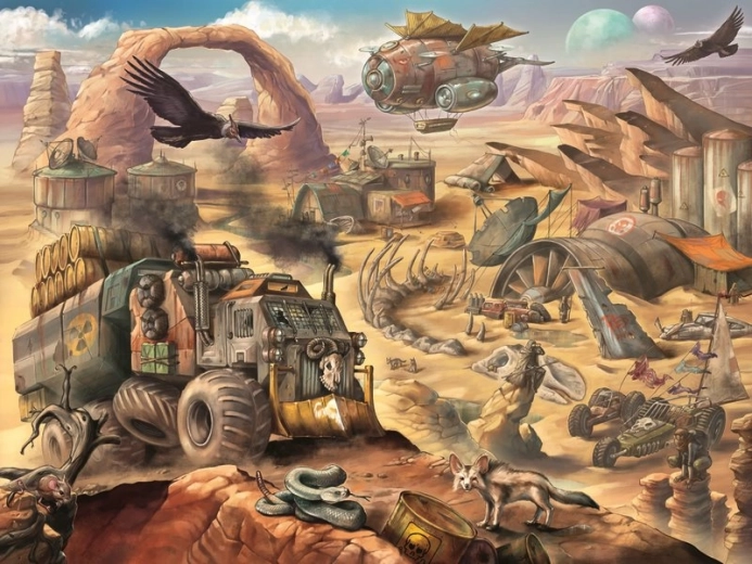 Ravensburger puslespil apokalyptisk ørken 1500 brikker
