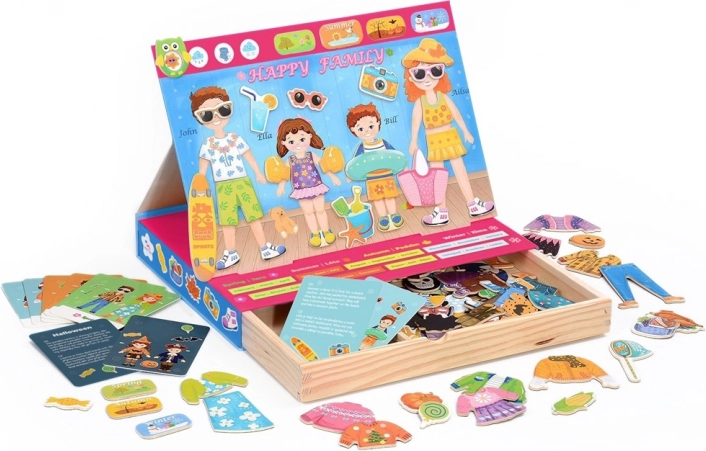 magnetisk påklædning familie – 2kids toys happy family