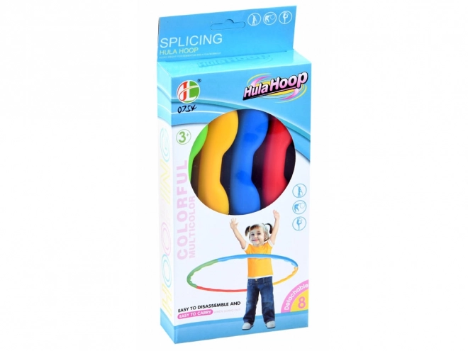 Farverig sammenfoldelig hula hop ring