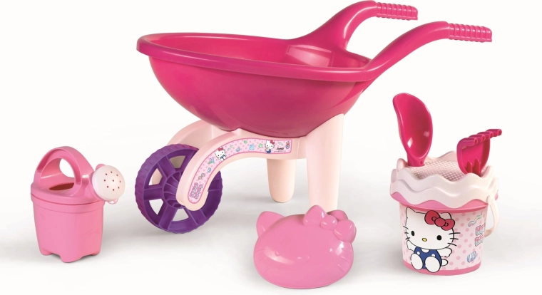 Androni trillebør HELLO KITTY med sandlegesæt, stor