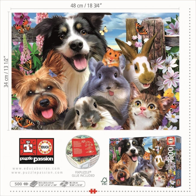 Educa Puzzle sjov selfie 500 brikker