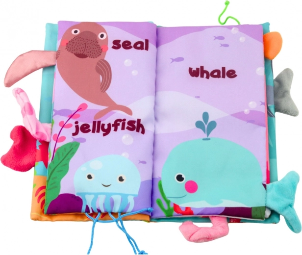 Farverige illustrationer af havdyr