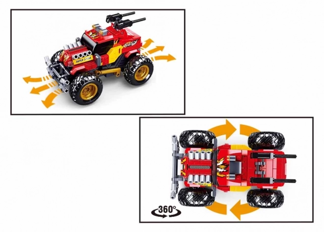 Sluban Power Bricks RC off-road rød med fjernbetjening