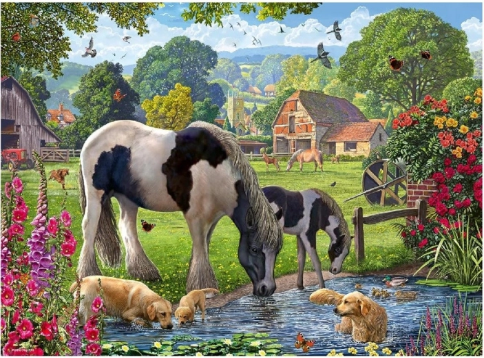 Ravensburger puslespil Hadlow – ponyernes verden 500 brikker