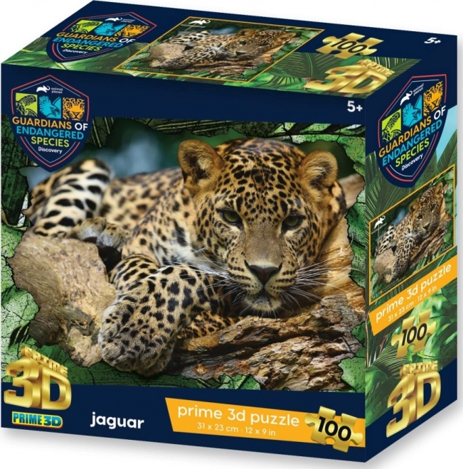 3D-puslespil GES – jaguar, 100 brikker