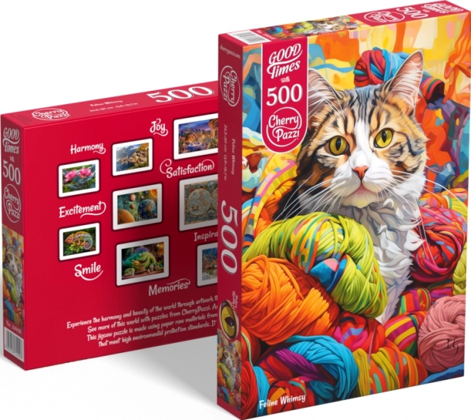 Puzzle Kattens Narrestreger 500 Brikker