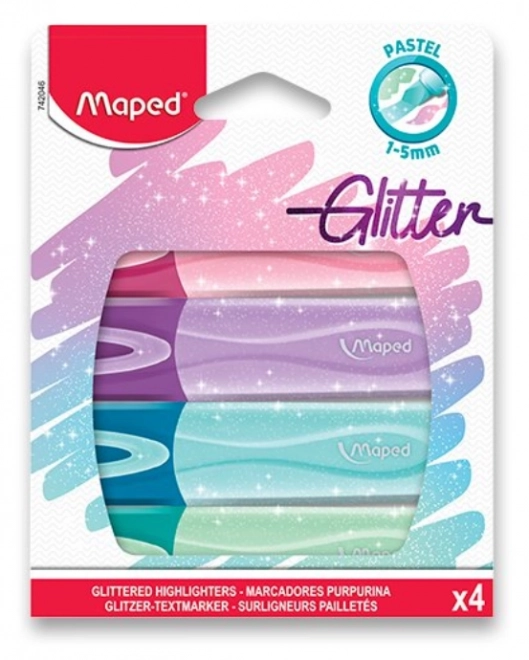 MAPED Markører Classic Glitter 4 stk
