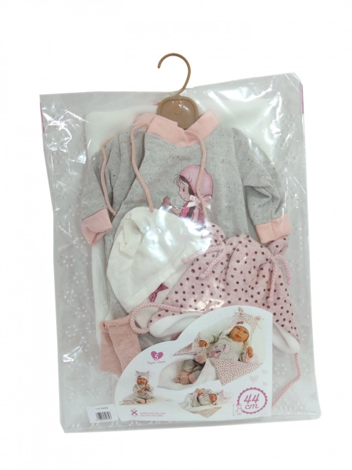 Llorens M844-60 tøj til babydukke NEW BORN størrelse 43-44 cm