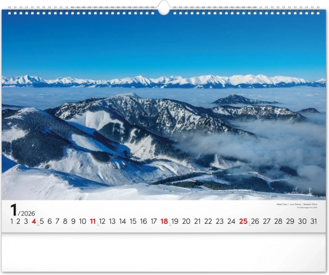 Vægkalender Magické Tatry 2026