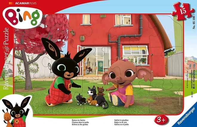 RAVENSBURGER Puzzle Bing: Killinger i haven 15 brikker